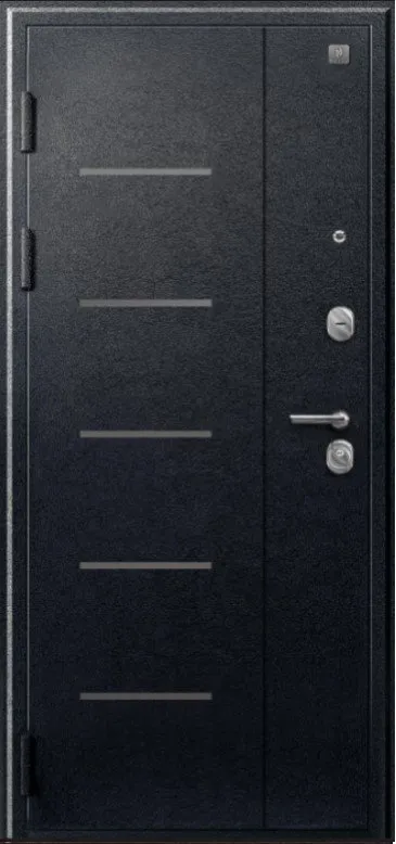 Товар Дверь V-07 Черный муар - Темная лиственница DIS007349